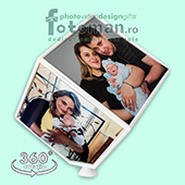 Cuburi foto personalizate rotative